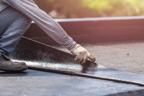 Professional Emergency Waterproofing technician working in Spiceland, IN